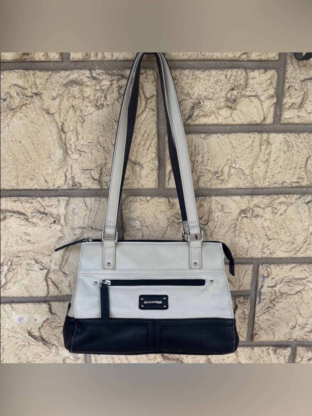Black and Cream Handbag Color Block Co & Company